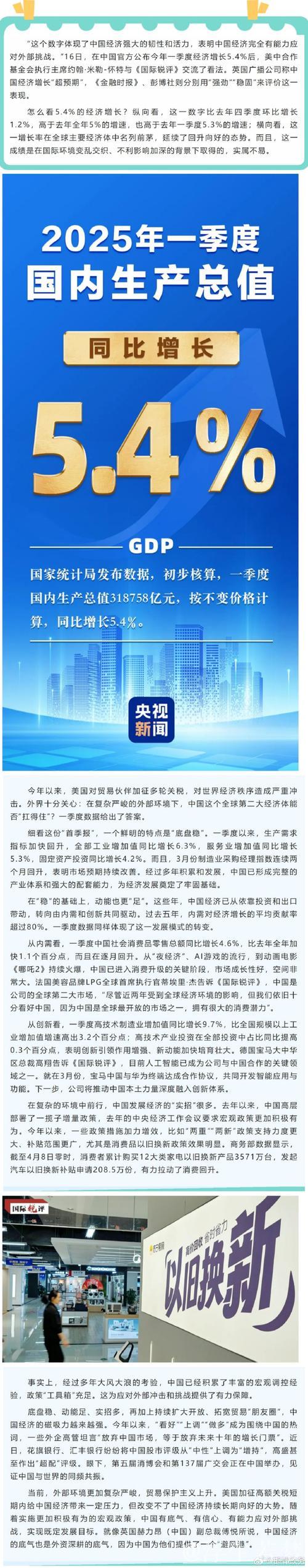 一季度数据揭示:中国经济是否具备抵御外部冲击的韧性 一季度数据揭示:中国经济是否具备抵御外部冲击的韧性